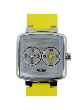 Louis Vuitton Speedy Duojet Gmt Blue Dial Stainless Steel Rubber Handbag